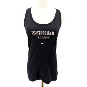 Nike Dri Fit Tank Texas A&M Aggies Racerback Athletic Black Size S